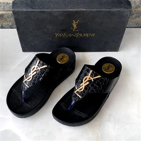 fake ysl flip flops|yves saint laurent platform sandal.